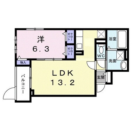 高槻市駅 徒歩9分 3階の物件間取画像